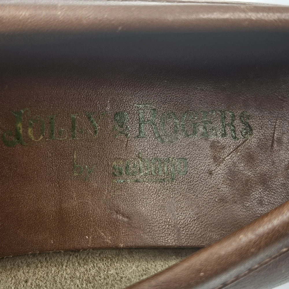Mens Jolly Rogers by Sebago leather loafers size 10B